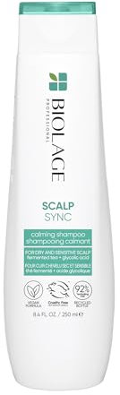 Biolage Shampoo Lenitivo per Cuoio Capelluto Secco e Sensibile, Adatto a Tutti i Tipi di Capelli, Arricchito con Tè Fermentato e Acido Glicolico, Calming Shampoo, Scalp Sync, 250ml