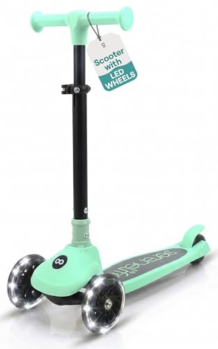 SereneLife 3 Wheel Kids Scooter, Kick Scooter with/without Foldable Seat