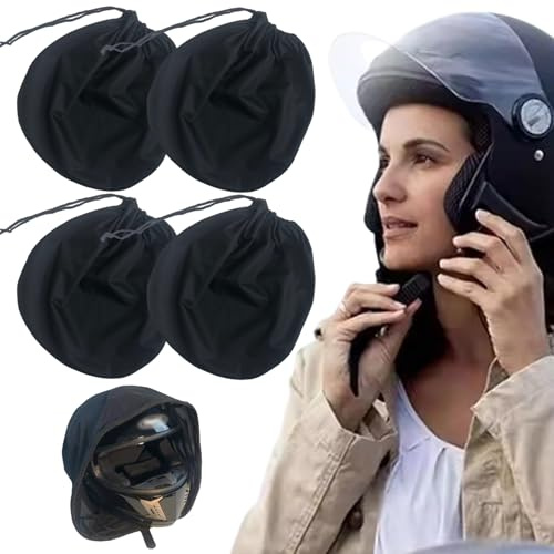 Bolsa para casco de motocicleta 4 unidades 18 50x16 93 pulgadas suave y ligera con cierre de cordón para soldar montar en bicicleta y motocicleta