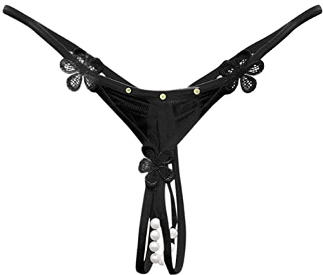 SHOBDW Tangas Mujer Sexy Thong De Encaje para Bragas Ahuecadas Ganchillo G String Lencería Interior Transparentes Feos Ropa Braguitas Brasileñas Underwear Women Tanga Abierto Eróticos Hilo