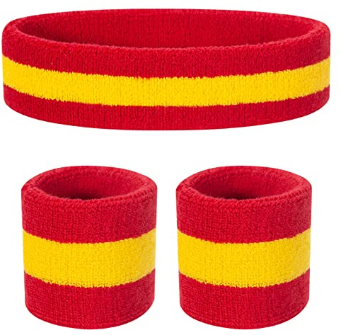 ONUPGO Kids Sweatbands Toddler Headband Wristband Set - Athletic Cotton Baby Sweat Band for Kids Youth Baby (1 Headband + 2 Wristbands)