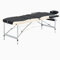 Bussandri Exclusive - Massageliege Klappbar 3-Zonen Aluminiumgestell Schwarz Beige