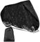 Telo Coprimoto da Esterno, Oxford Impermeabile Universale Copertura Teli Coprimoto, Telo Coprimoto Impermeabile e Resistente ai Raggi UV, per Scooter Motocross 245x105x125cm Nero