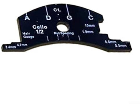 Plantilla multifuncional para puentes de violín, reparación y mejora simples (violonchelo 1/2)