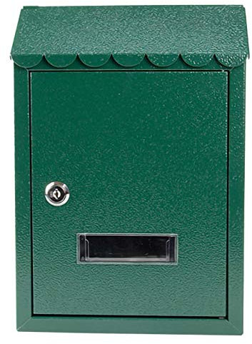 Wall Mount Mailboxes,mailbox Wall-Mount Letterboxes Lockable Outdoor Vertical Mailbox Rust-Proof Galvanized Steel Mail Drop Box Large Capacity Retro Postbox for House Office，21x6x30.5cm (Col