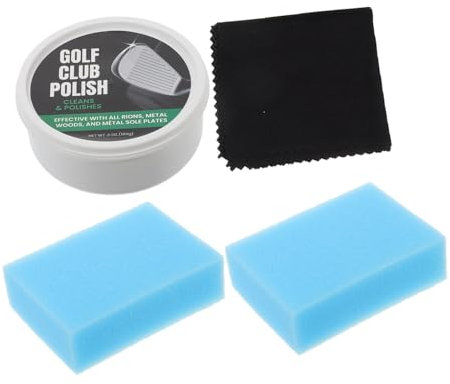 BESPORTBLE Golfschläger Reinigungsset Mit Politur Und Reinigungstüchern Metallpflege Fleckenentfernung Glänzende Oberflächen Golfzubehör Für Herren