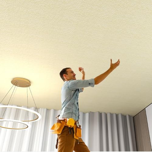 Deckenpaneele deckenplatten Selbstklebende Lounge-Tapete Für Die Decke, Länge 5 10 20 30 50 M, Wasserdichte PVC-Deckenplatten, Einfach Selbst Zu Machen Und Zu Schneiden, 3D-Wandvertäfelungen(L 50M)