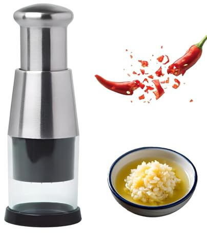 Wmf Knoblauchpresse, Knoblauchpresse Manuelle Zerkleinerer Leicht Zu Reinigender GemüSeschneider FüR Knoblauch, Paprika Und Zwiebeln ﻿