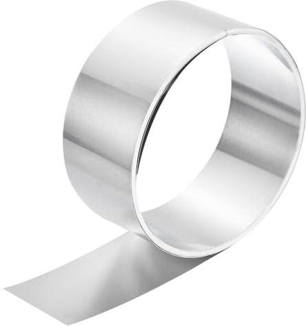 QUARKZMAN Aluminium Metallrulle 5000 mm X 50 mm X 0,2 mm tjocklek 1060 Aluminium Flashing Rulle Metallband För Industriell Användning Silverfärgad