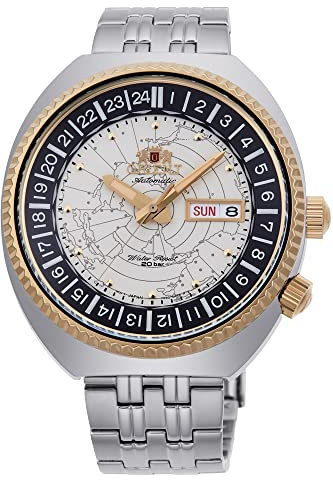 Orient Herren Analog Automatik Uhr mit Edelstahl Armband RA-AA0E01S19B