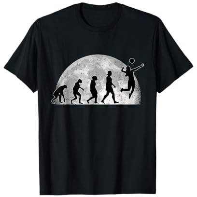 Pallavolo Evoluzione Luna Giocatori di beach volley Maglietta