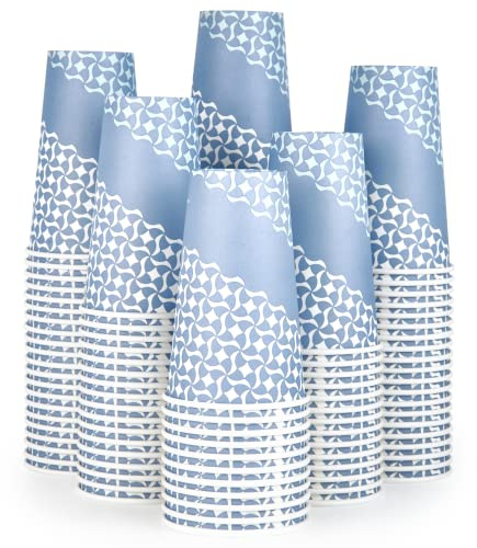 MUCHII 16 oz Paper Coffee Cups, Disposable Paper Cups 210 Count, Disposable Paper Cups for Hot Beverage, Paper Drinking Cups Big for Home use, Office, Restaurant and Events