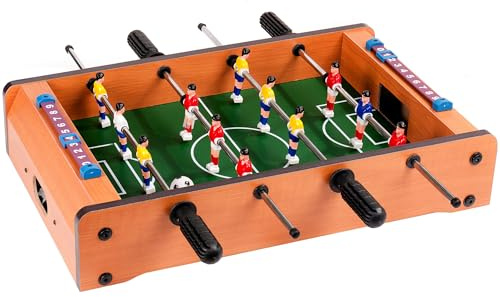 M.Y Mini Table Top Football Game | 41cm x 23cm | Six-A-Side Foosball Table Game For Kids and Adults | Football Gift
