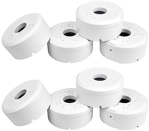 VIEWZONE Anschlussdose Universal für Dome-Kamera, Bullet-Kamera und Solarpanel-Installation (8 Stück)