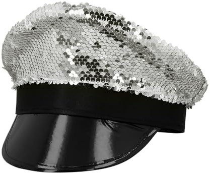 Boland - Casquette avec paillettes pour adultes, couvre-chef pour déguisements de carnaval, carnavals, fêtes à thème et festivals