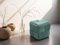 byLIVING Pouf URBAN/Cord dunkelgrün/Bodenkissen/Hocker/Sitzhocker/B 40, H 40, T 40 cm