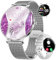 Smartwatch Donna Leggero con Ultra Sottile Schermo Curvo AMOLED Bluetooth Chiamate Podometro/Frequenza Cardiaca 100+ Modalità Sportive IP68 Impermeabile Elegante Orologio Smartwatch per Android iOS