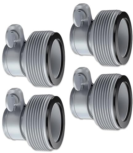 IHLOOTD 4PCS Adaptador Manguera Piscina, Conector de Manguera de Piscina B, Conector Manguera Piscina, Juego Adaptadores Manguera Piscina, Accesorios Piscina para Intex Accesorios de 1,5 (A)