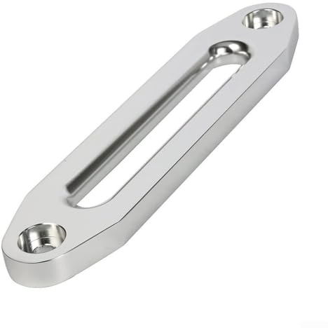 Zilimontt Butée de corde de guidage en aluminium pour treuil tout-terrain avec corde en nylon haute résistance pour les opérations de récupération et les tâches lourdes sur terrain difficile (blanc)