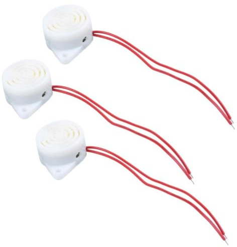 3X Beep AC 220V Buzzer Wired Power Supply 2 Wheel Compatible With Automotive Motorcycle Parts