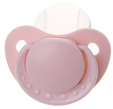 Adult Pacifier, Custom Big Size Food Grade Silicone Adult Pacifier Funny Parent-Child Toys Pink