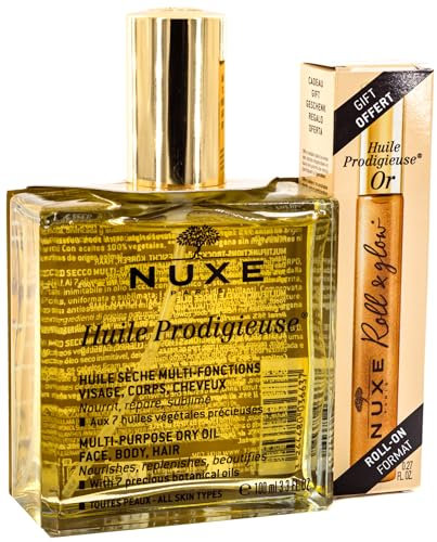 NUXE Huile Prodigieuse Multi Purpose Dry Oil 100 ml + Huile Prodigieuse Or Roll & Glow 8 ml