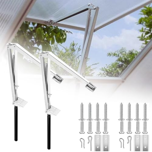 Ouvre-fenêtre Automatique, Ouvre-fenêtre Vent Autovent Serres Automatiques Sensibles à la Chaleur Solaire Accessoires de Serre de Toit pour Serres et Abris de Jardin (2x ressort simple ﻿ ﻿)