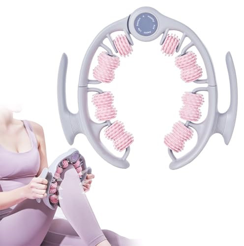 LORESJOY Muskeltherapie-Massagestab，360°-Abdeckung Anti Cellulite Massage Massagegerät Massageroller Roller, Faszienrolle Mit Griff, Griffe ultraportabel Massagegerät