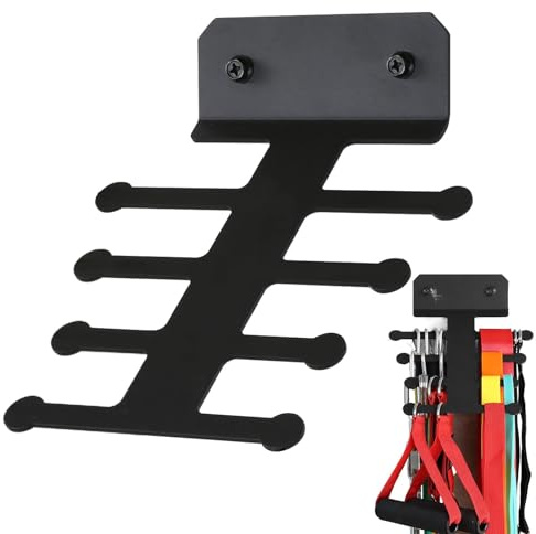 Soporte para cintas de dominadas, estante de almacenamiento para bandas de resistencia, estante de almacenamiento para gimnasio o gimnasio, diseño de espina de pescado para espuma