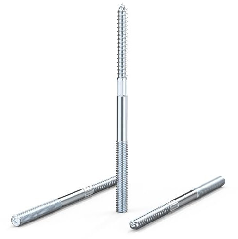 Vite a Doppio Filetto M8x140, Viti Prigioniere, Filettatura Doppia M8, in Acciaio Inox, Vite Per Legno, Viti Filettate, Tasselli