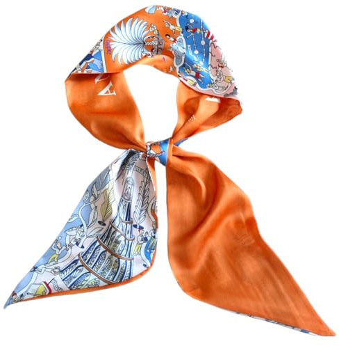 GIMIRO sidenscarf i satin 148 x 13,5 cm med dubbla lager och fåll för kavaj, kappa, klänning
