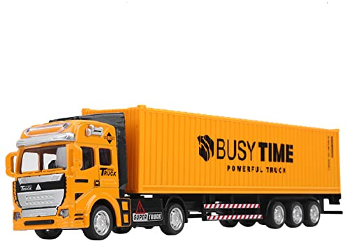 1: 48 Alloy Container Lastbil Modell Leksak Högsimulering Barn Bil Leksaker Fordon (Container lastbil)