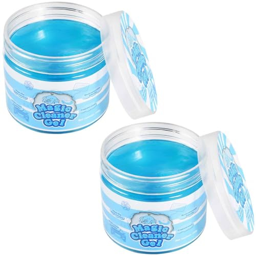 SenseYo 2 Pack Car Cleaning Gel Putty Slime, Car Interior Cleaner Detailing Tools for Notebook Keyboard Camera
