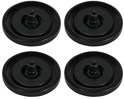 4 Pcs Toilet Fill Valve Seal Replacement, Compatible with 242 Compatible, Toilet Cistern Leak-Proof Diaphragm Washer Black Cistern Float Valve for Home, Hotel, Apartment