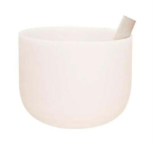 Crystal Singing Bowl, 8 tums klangskål, kvartsljudskålar, yoga meditationsinstrument, kristallsonisk helande (8 tum B Note)