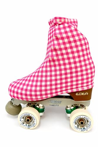 CRLSPORT Cubre patín para niña y Mujer, Funda PatinSkate, Professional Skating, Patinaje Hielo,artístico o en línea. 180 Densidad. Talla Universal Adulto y niños. Color Estampada Cuadros
