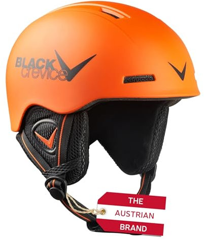 Black Crevice Kinder Skihelm Stubai, BCR143819 (Orange/Schwarz, 52-54 cm)