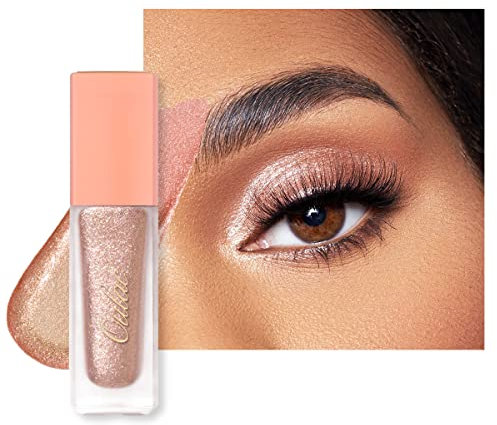 Oulac Flüssiger Lidschatten Glitzer Metallic Lidschatten zum Aufhellen der Augen| Liquid Eyeliner mit Funkeln Glitzer Finish Glattes Schimmer Augen Make-up| Vegan& Cruelty-Free, 6.8g (04)