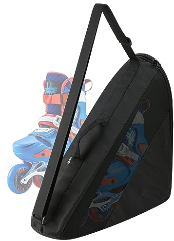 Cosmos Skate Bag for Roller & Ice Skates - Ventilated Mesh Hockey Skates Shoe Compartment Organizer - Skating Gear Accessory Storage Sling Bag for Roller-skating, Ice-skating, Ice Hockey Training