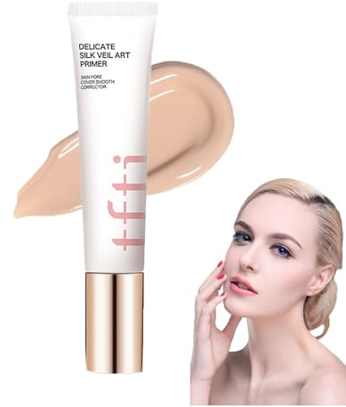 Concealing Tone Up Primer,Smooth Corrector zur Abdeckung der Hautporen,Makeup Base Gesichtsgrundierung,Zarter Silk Veil Art Primer,Delicate Silk Veil Art Primer,Skin Pore Cover Smooth Corrector