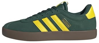 adidas Uomo VL Court 3.0 Shoes, Collegiate Green/Yellow/Gold Metallic, 42 2/3 EU