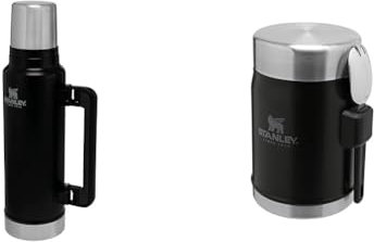 Stanley Classic Legendary Thermosflasche 1.4L & Classic Legendary Thermobehälter für Essen mit Göffel 400 ml