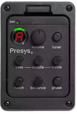 LYEAA 201 Classic Chitarra Acustica EQ Tuner Piezo Pickup Onboard Preamp System 4 Band per Fishman Presys+