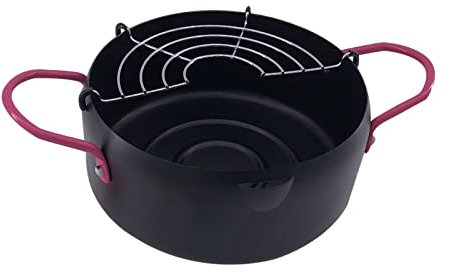 Pentola da 18 cm con cestello antiaderente pentola per friggere pollo fritto pesce gamberetti carne
