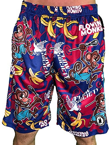 Flow Society Jungen Big Flowing Monkey Shorts - Blau - XX-Small