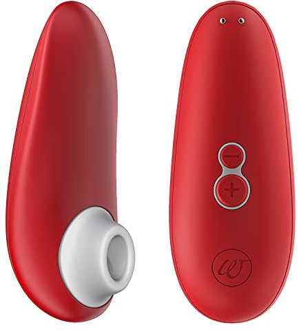 Womanizer Starlet 2 Klitoris-Sauger Erotik Vibrator für Frauen Sex Spielzeug | Klitoris Stimulator für sie mit 4 Intensitätsstufen | Leise Wasserfest Wiederaufladbar | Rot