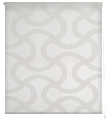 Estoralis Bronn Tenda a Rullo traslucida Jacquard, Bianco, 170 x 250 cm