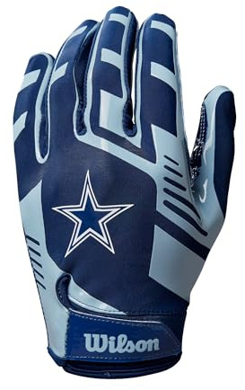 Wilson NFL Stretch Fit Football Gloves - Adult, Dallas Cowboys