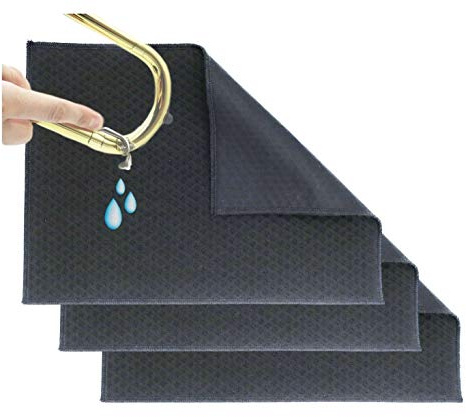 The Original Spit Catcher by Brasstache - For Brass/Wind Instruments, Ultra-Absorbent and Leakproof, Multi-layered Cloth Pad to Empty Your Spit, Self-Packing…… (3-pack)