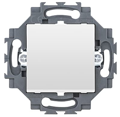 BOUTON-POUSSOIR 1P 250Vca - CONNEXION AUTOMATIQUE - 10A - NEUTRE - BLANC - DAHLIA